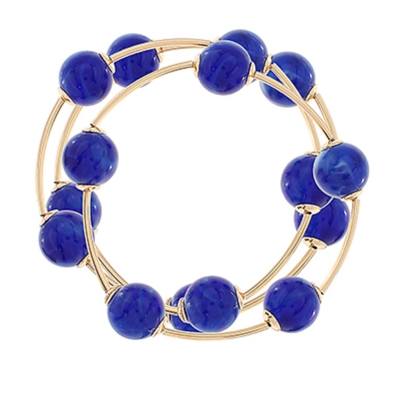 3 Row Acrylic Ball & Bar Station Bracelet - Picture 7 of 11